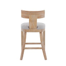 27" Counter Stools Set of 2, Upholstered Counter Height Bar Stools by HouseOfZazla