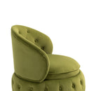 360 Degree Swivel Cuddle Barrel Accent Storage Chairs, Round Armchairs with Wide Upholstered, Fluffy Velvet Fabric Chair for Living Room, Bedroom, Office, Waiting Rooms