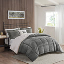 Full/Queen Plush to Sherpa Down Alternative Comforter Set by HouseOfZazla