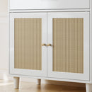 Cat Litter Box Enclosure With Scratch Pad, Hidden Litter Box Furniture, Wooden Pet House Sideboard, Storage Cabinet, Fit Most Cat And Litter Box, For Living Room Bedroom Office - White / Light Brown by HouseOfZazla