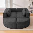 Boneless - Couch Modular Sectional Sofa With Deep Seating And Curved Design by Unique Piece Furniture