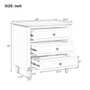 3-Drawer Nightstand Storage Wood Cabinet