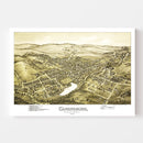 Vintage Map of Canonsburg, Pennsylvania 1897