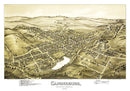 Vintage Map of Canonsburg, Pennsylvania 1897