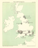 Vintage Map of British Isles, 1886
