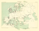 Vintage Europe Map 1886