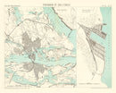 Vintage Map of Stockholm, Sweden 1883