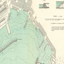 Vintage Map of Trieste, Italy 1883