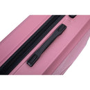 3 Piece Luggage Sets ABS Lightweight Suitcase with Two Hooks, Spinner Wheels, TSA Lock, (20/24/28), Pink