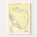 Vintage Map of Rio de Janeiro, Brazil 1884