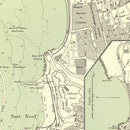 Vintage Map of Oran, Algeria 1886