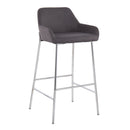 Daniella - Contemporary Fixed Height Bar Stool (Set of 2) by HouseOfZazla