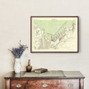 Vintage Map of Marseille, France 1885