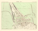 Vintage Map of Sète, France 1886