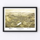 Vintage Map of Canonsburg, Pennsylvania 1897