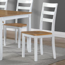 6 Piece Dining Set Table With 4 Side Chairs And Bench - Light Brown / White by HouseOfZazla