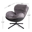 360° Swivel Office Chair, No Wheels by HouseOfZazla