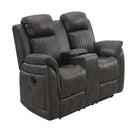 Steban - Console Reclining Loveseat - Gray by HouseOfZazla