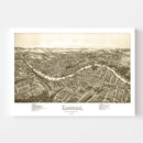 Vintage Map of Carnegie, Pennsylvania 1897
