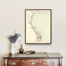 Vintage Map of Odesa, Ukraine 1874