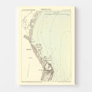 Vintage Map of Odesa, Ukraine 1874