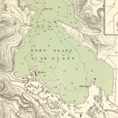 Vintage Map of Piraeus, Greece 1870