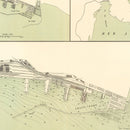 Vintage Map of Rijeka, Austria 1883