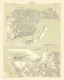 Vintage Map of Venice, Italy 1887