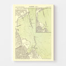 Vintage Map of Palermo, Italy 1882