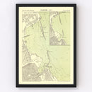 Vintage Map of Palermo, Italy 1882
