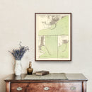 Vintage Map of Alicante, Spain 1878