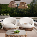 Willow - Upholstered Patio Deep Seating Armchair, Wicker Frame by Unique Piece Furniture
