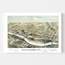 Vintage Map of Catasauqua, Pennsylvania 1873