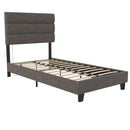 Paloma - Twin Bed With Dual USB Port - Linen by Unique Piece Furniture