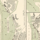 Vintage Map of Gothenburg, Sweden 1885