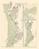 Vintage Map of Gothenburg, Sweden 1885