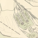 Vintage Map of Tilbury, England 1885