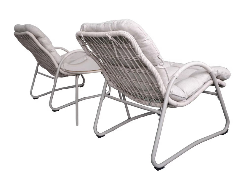 Outdoor Iron Framed Wicker 3-Piece Patio Set, photo 6 of 8