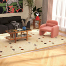 Modern Living Room Furniture Set (Bookcase + Coffee Table + End Table + Accent Chair) by LJGDeals