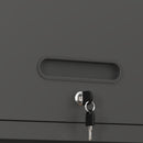 Heavy Duty, Metal Wall Mounted Tool Storage Cabinet Steel Metal Garage Storage Cabinet - Black / Gray