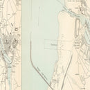 Vintage Map of Boulogne-sur-Mer, France 1884