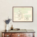 Vintage Map of Calais, France 1886