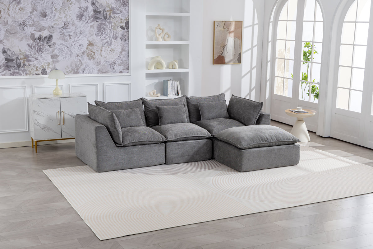 102.3" Width Cloud Couch Oversized Modular Sectional Sofa, photo 5 of 10