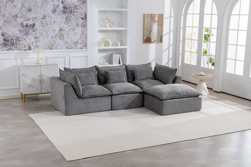 102.3" Width Cloud Couch Oversized Modular Sectional Sofa, photo 5 of 10