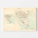 Vintage Map of Barrow, England 1884