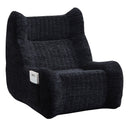 Bean Bag Chair With Armrests Oversized Comfy Beanbag Lounge Lazy Floor Sofa Accent Chair For Living Room - Black by HouseOfZazla