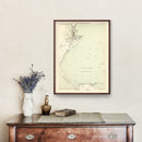 Vintage Map of Weymouth, England 1884