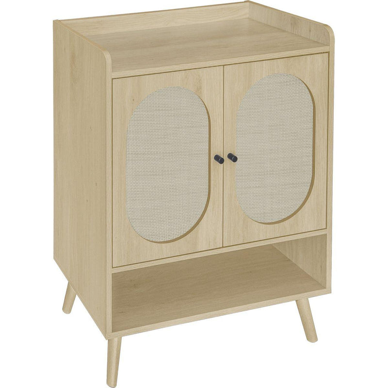 2 Door Shoe Rack, Freestanding Modern Shoe Storage Cabinet, for Entryway