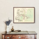 Vintage Map of Grimsby, England 1885