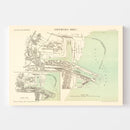 Vintage Map of Grimsby, England 1885